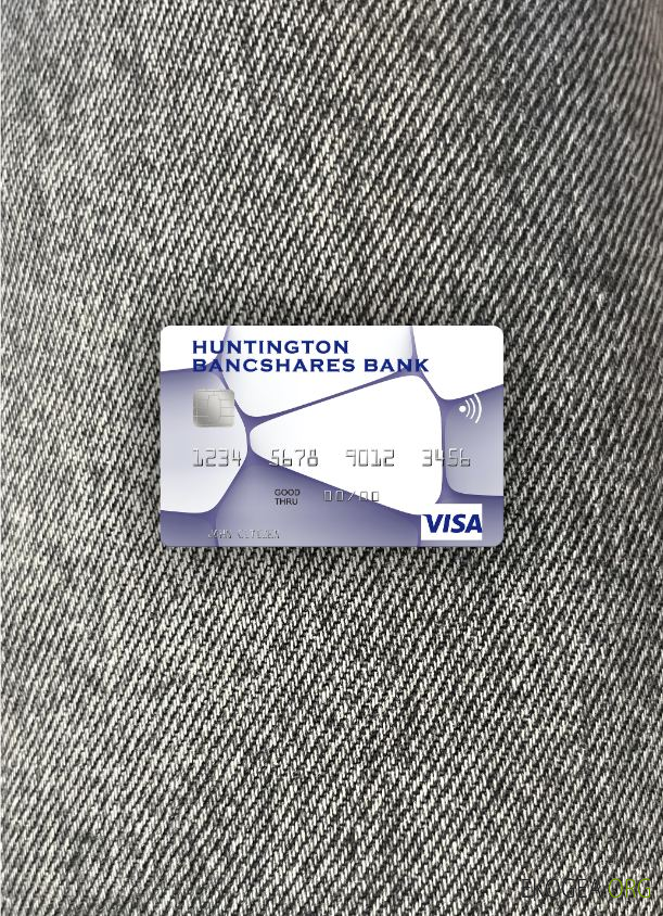 USA Huntington Bancshares Bank carte visa photolook , avant